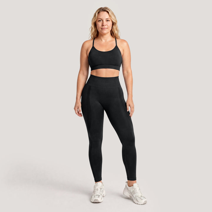 3D CelluSmooth High-Waisted Seamless Booty-Lifting Leggings